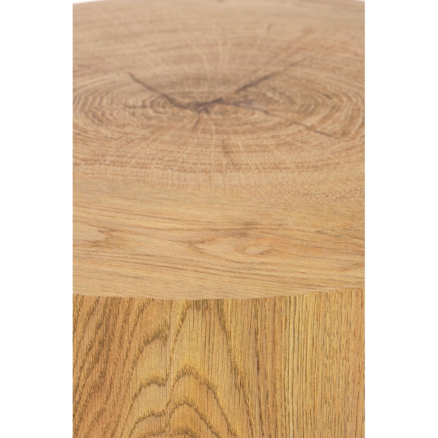Mesa de centro BROOKLYN 45x45 cm preto/bege