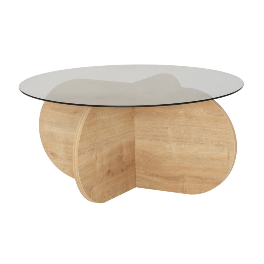 Mesa de centro BUBBLE 35x75 cm castanho/preto