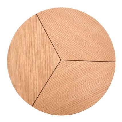 Mesa de centro CARIDA 49x45 cm preto/carvalho