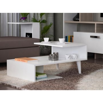 Mesa de centro CONCETTA 40x90 cm branco