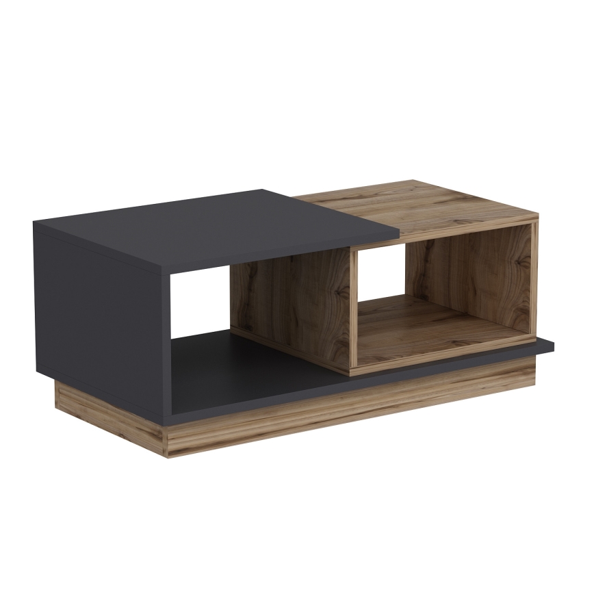 Mesa de centro CONSEPT 36x90 cm castanho/cinzento