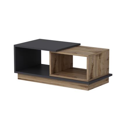 Mesa de centro CONSEPT 36x90 cm castanho/cinzento