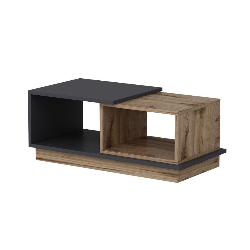 Mesa de centro CONSEPT 36x90 cm castanho/cinzento