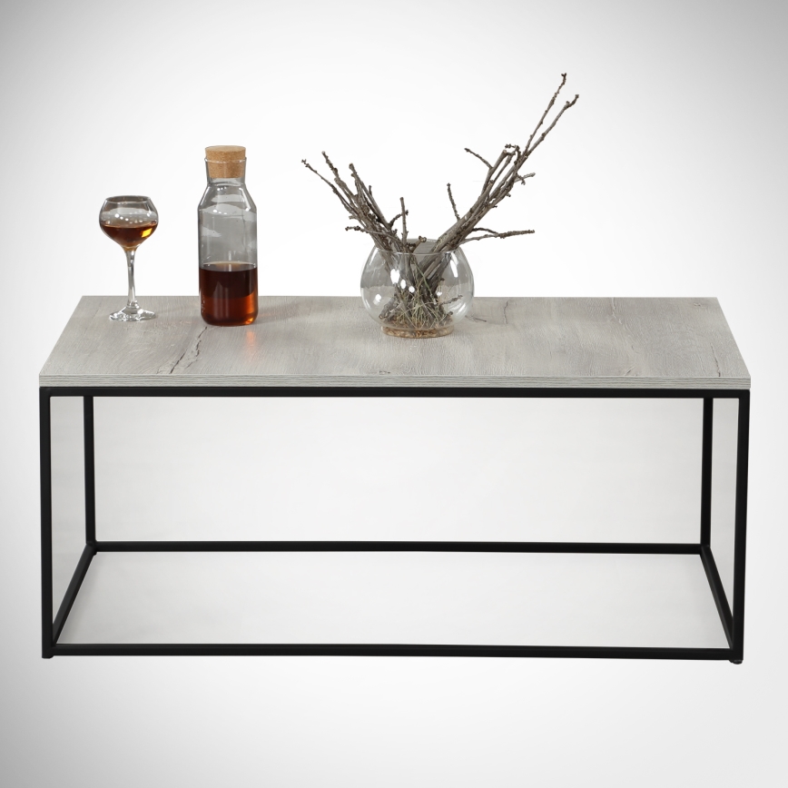 Mesa de centro COSCO 43x95 cm cinzento