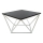 Mesa de centro CURVED 60x60 cm branco/preto