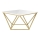 Mesa de centro CURVED 62x62 cm latão/branco