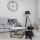Mesa de centro CURVED 62x62 cm preto/branco