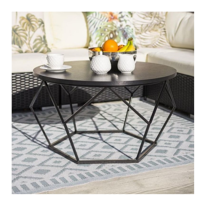 Mesa de centro DIAMANTE 40x70 cm preto