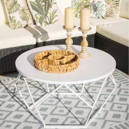 Mesa de centro DIAMOND 40x70 cm branco