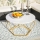 Mesa de centro DIAMOND 40x70 cm dourado/branco