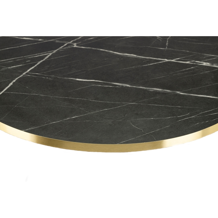 Mesa de centro DIAMOND 40x70 cm dourado/preto/branco