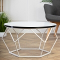 Mesa de centro DIAMOND 40x70 cm preto/branco