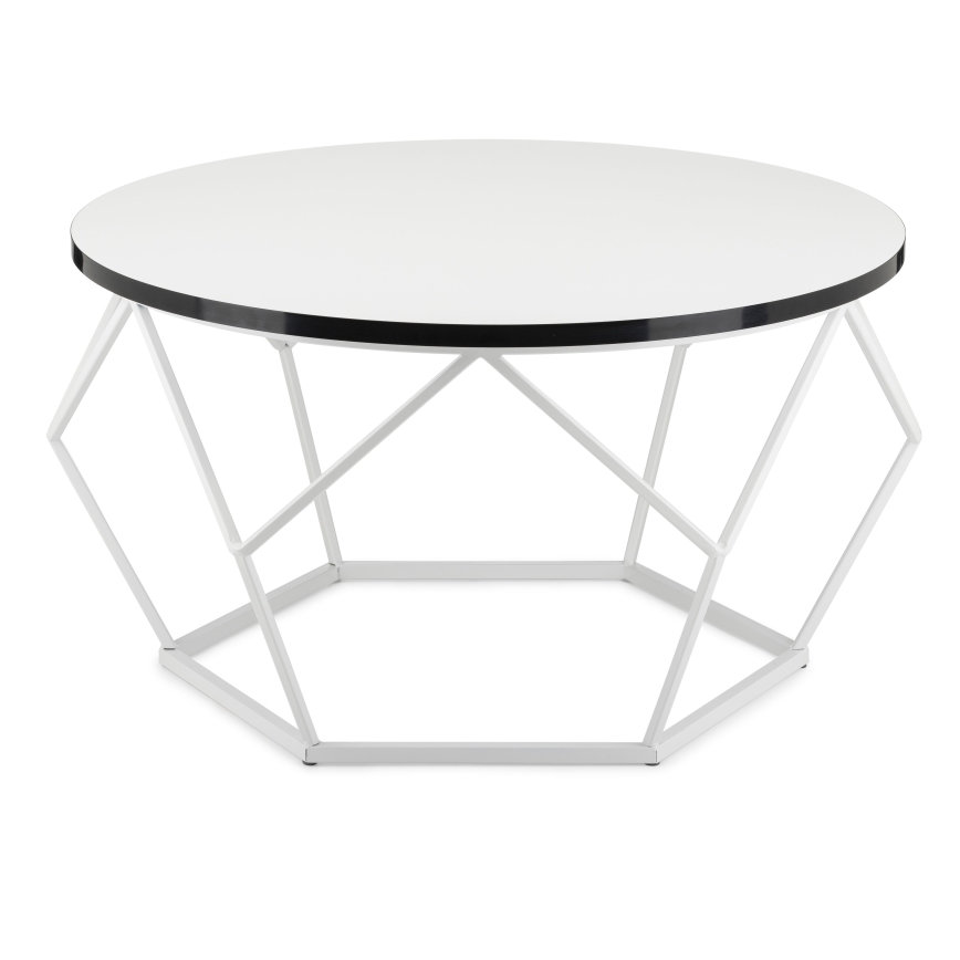 Mesa de centro DIAMOND 40x70 cm preto/branco