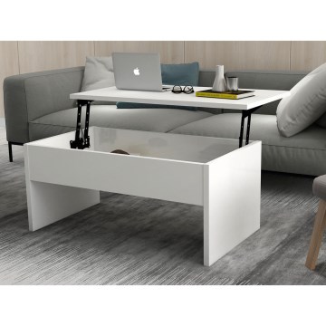 Mesa de centro dobrável AKILLI 44,8x90 cm branco