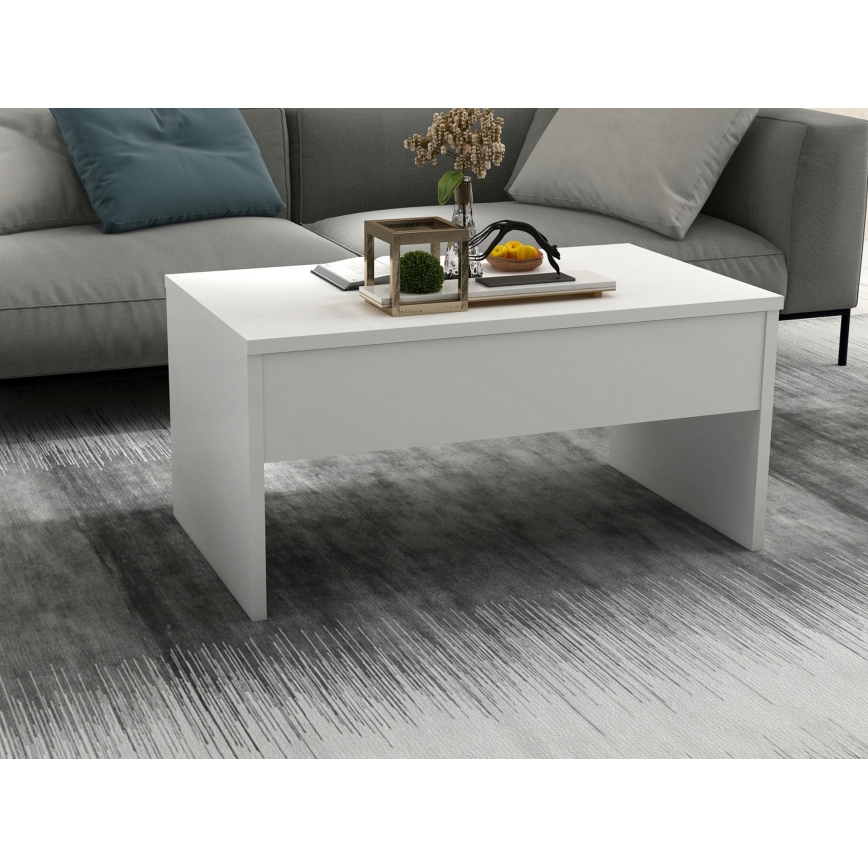 Mesa de centro dobrável AKILLI 44,8x90 cm branco