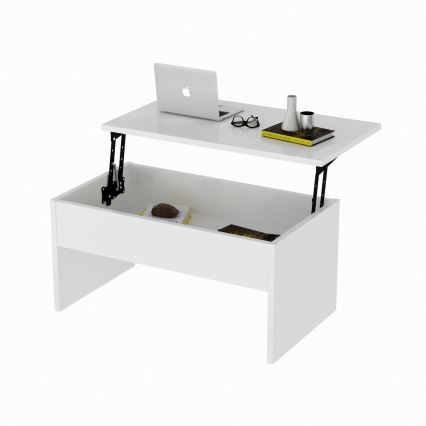 Mesa de centro dobrável AKILLI 44,8x90 cm branco