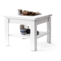 Mesa de centro dobrável com prateleira LIA branco