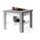 Mesa de centro dobrável com prateleira LIA cinzento/branco