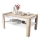 Mesa de centro dobrável com tampo elevatório e prateleira ADEN carvalho sonoma/branco