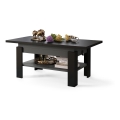 Mesa de centro dobrável com tampo elevatório ROY preto/antracite