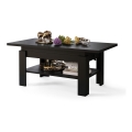Mesa de centro dobrável com tampo elevatório ROY preto