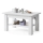 Mesa de centro dobrável com uma prateleira ADONIS branco