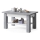 Mesa de centro dobrável com uma prateleira ADONIS cinzento/branco