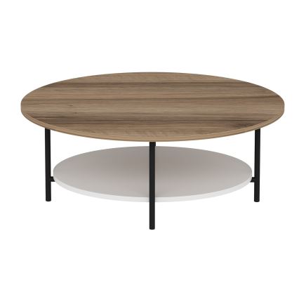 Mesa de centro ELIS 36x90 cm carvalho/branco