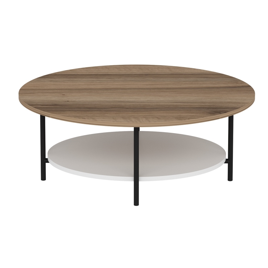 Mesa de centro ELIS 36x90 cm carvalho/branco