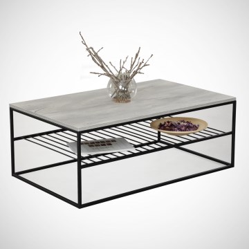 Mesa de centro ETNA 43x95 cm cinzento