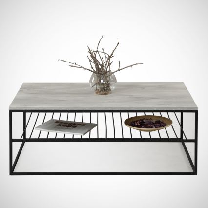 Mesa de centro ETNA 43x95 cm cinzento