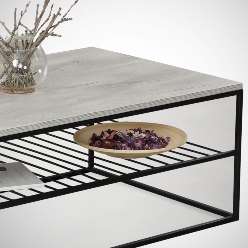 Mesa de centro ETNA 43x95 cm cinzento