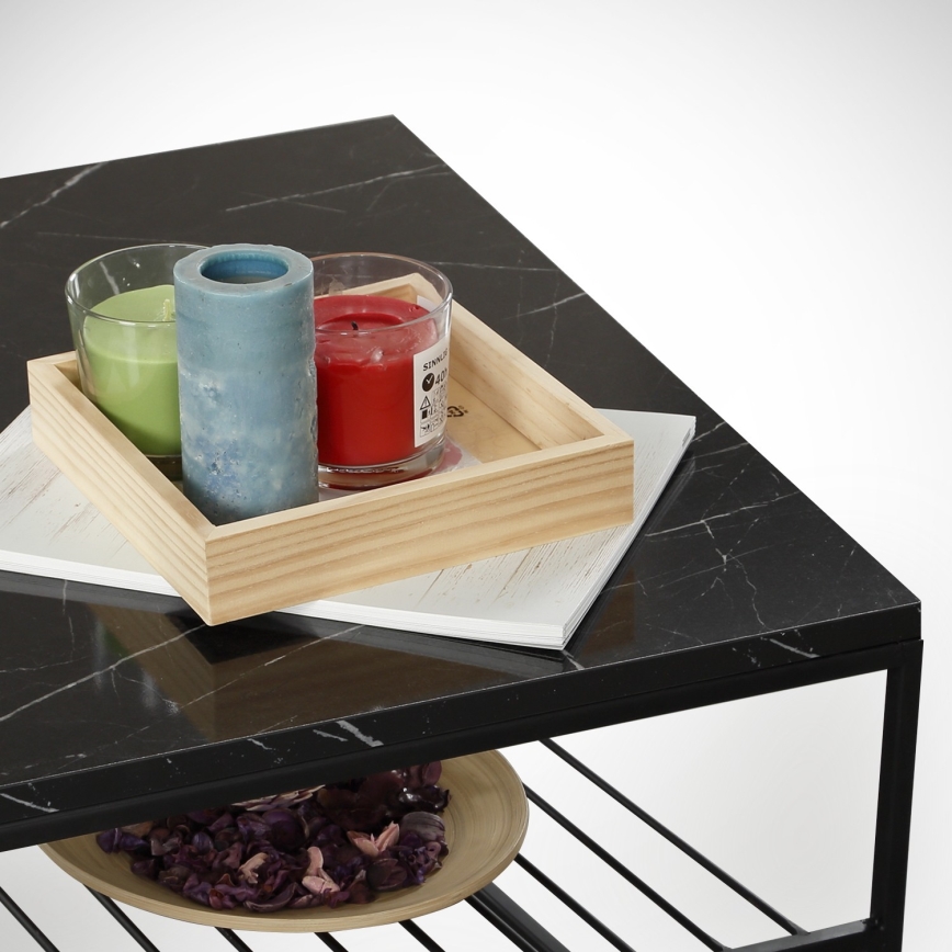 Mesa de centro ETNA 43x95 cm preto