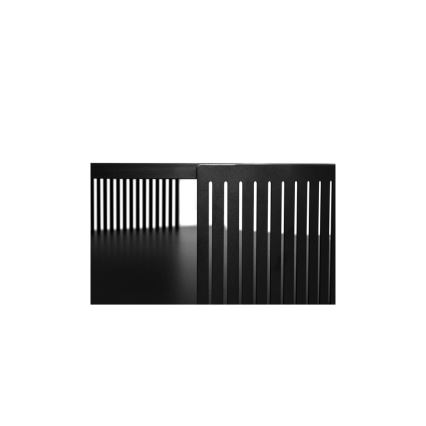 Mesa de centro FIKOLI 40x75 cm preto/branco
