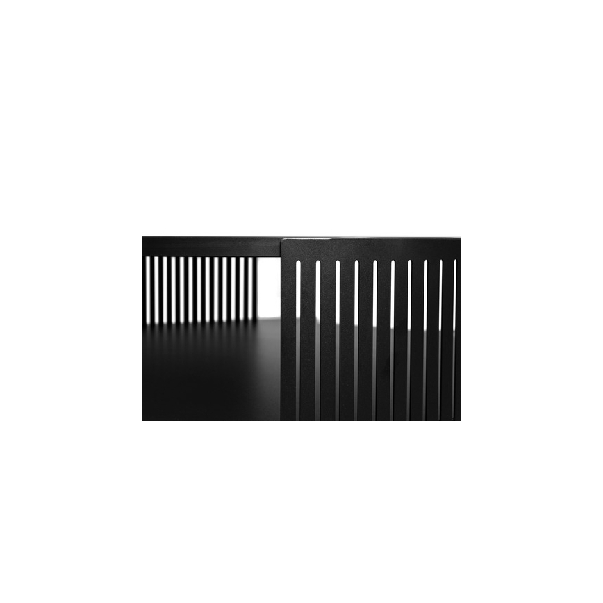 Mesa de centro FIKOLI 40x75 cm preto/branco