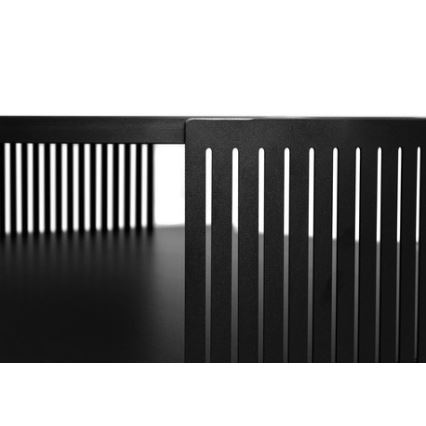 Mesa de centro FIKOLI 40x75 cm preto/dourado carvalho