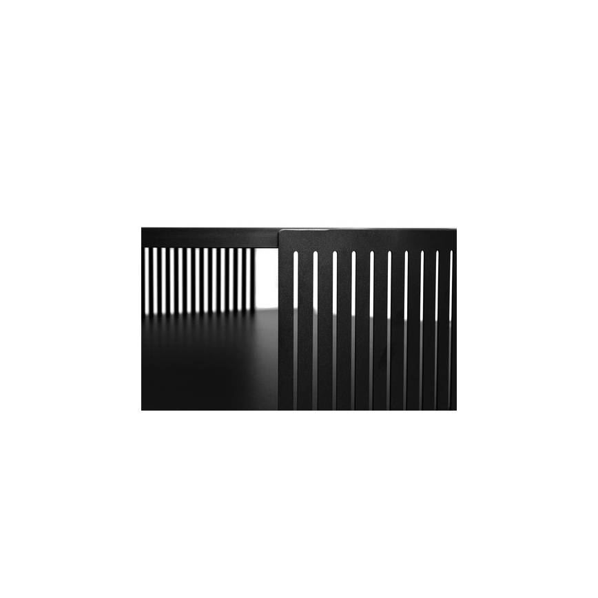 Mesa de centro FIKOLI 40x75 cm preto/dourado carvalho