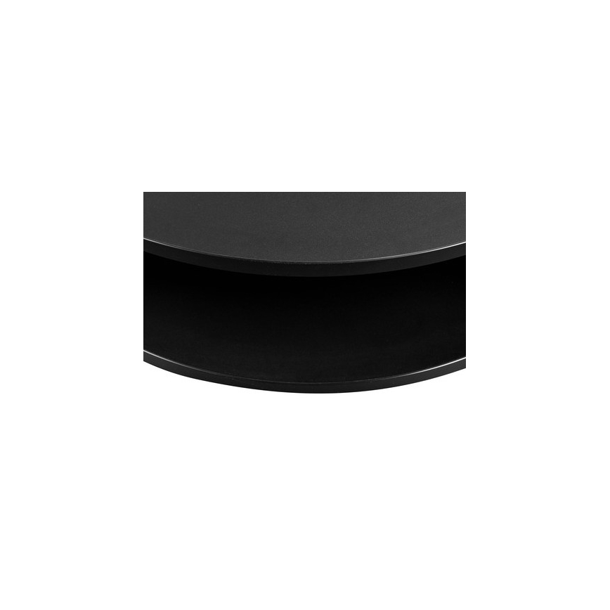 Mesa de centro FIKOLI 40x75 cm preto/dourado carvalho