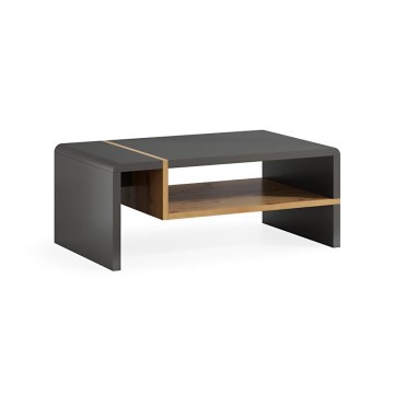 Mesa de centro FRED antracite/carvalho artisan
