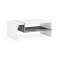 Mesa de centro FRED branco/cinzento