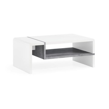 Mesa de centro FRED branco/cinzento