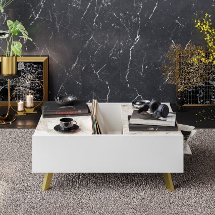 Mesa de centro FRIDA 63x90 cm branco