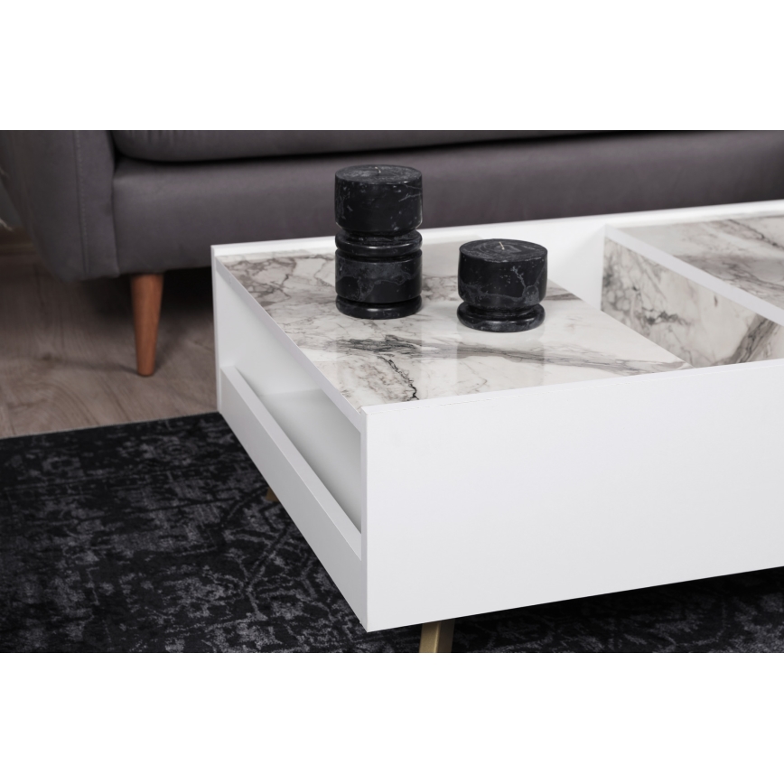 Mesa de centro FRIDA 63x90 cm branco