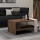 Mesa de centro GAYE 35x80 cm castanho/branco