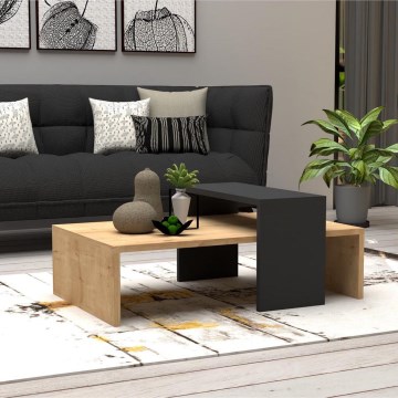 Mesa de centro GLOW 31,8x80 cm bege/antracite