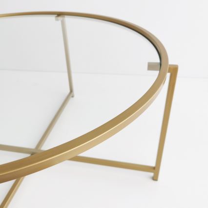 Mesa de centro GOLD SUN 40x83 cm dourado