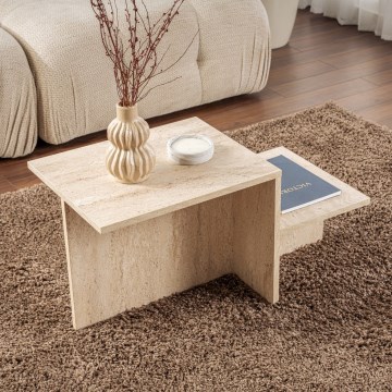 Mesa de centro HARMONY 40x80 cm bege