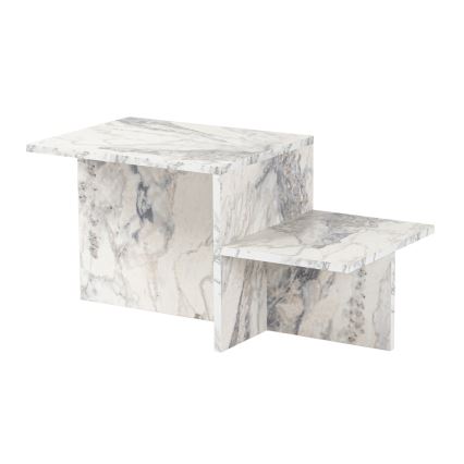 Mesa de centro HARMONY 40x80 cm decoração em mármore