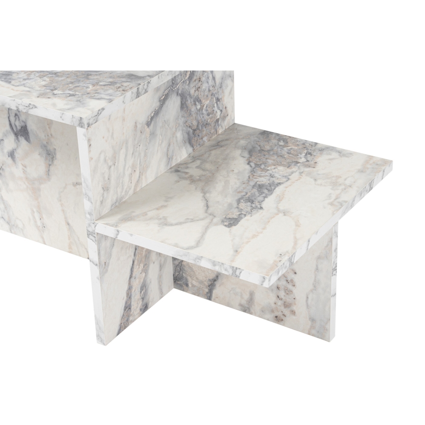 Mesa de centro HARMONY 40x80 cm decoração em mármore