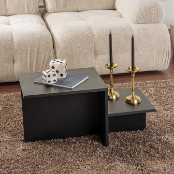 Mesa de centro HARMONY 40x80 cm preto